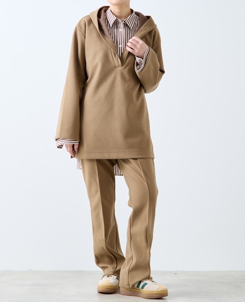 【A_/エース】起毛ジャージパンツ 詳細画像 カーキ 1