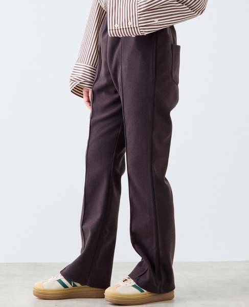 【A_/エース】起毛ジャージパンツ 詳細画像 ブラウン 4