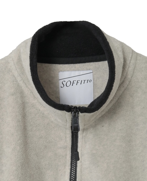 ジップ付きオーバーサイズフリースブルゾン 詳細画像 ライトグレー 3