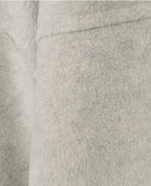 ジップ付きオーバーサイズフリースブルゾン 詳細画像 ライトグレー 7