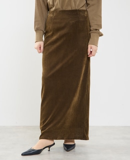 フロッキーチュールストレッチスカート