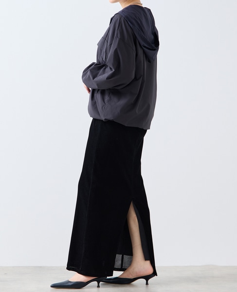 フロッキーチュールストレッチスカート 詳細画像 ブラック 6