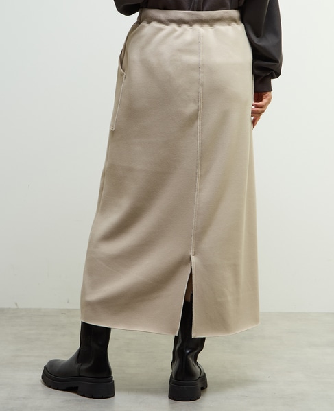 【nota della mano sinistra（ノータ デラ マノ シニストラ）】ポケット付ロングスカート 詳細画像 ベージュ 6