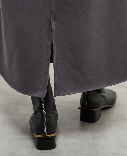 【nota della mano sinistra（ノータ デラ マノ シニストラ）】ポケット付ロングスカート 詳細画像 チャコールグレー 16