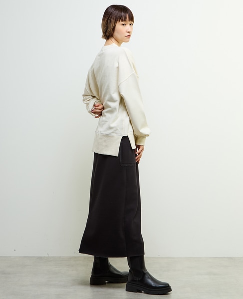 【nota della mano sinistra（ノータ デラ マノ シニストラ）】ポケット付ロングスカート 詳細画像 ブラック 11