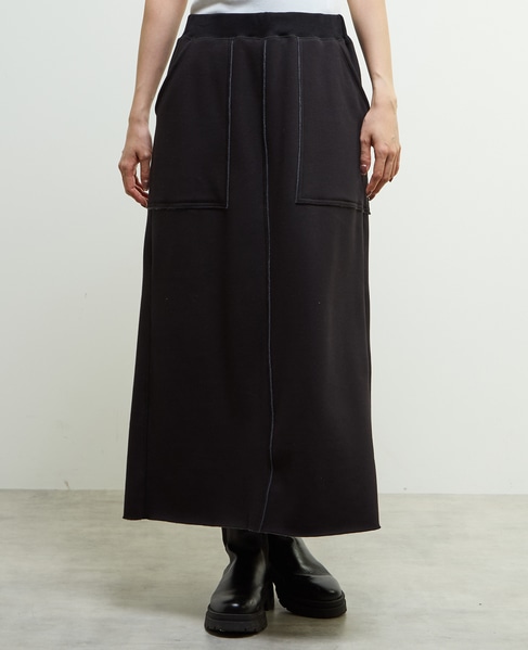 【nota della mano sinistra（ノータ デラ マノ シニストラ）】ポケット付ロングスカート 詳細画像 ブラック 13