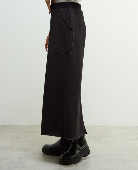 【nota della mano sinistra（ノータ デラ マノ シニストラ）】ポケット付ロングスカート 詳細画像 ブラック 14