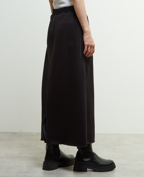 【nota della mano sinistra（ノータ デラ マノ シニストラ）】ポケット付ロングスカート 詳細画像 ブラック 5