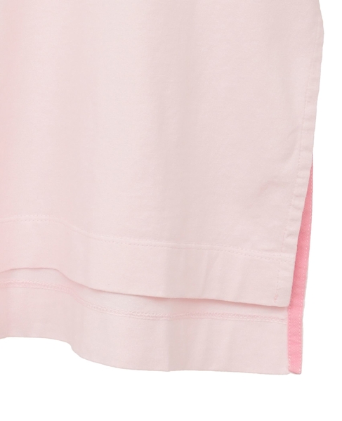 《定番》ロゴプリント製品染ビックTシャツ 詳細画像 ピンク 17