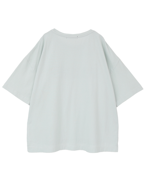 【定番型】ロゴプリント製品染ビックTシャツ 詳細画像 ミント 2