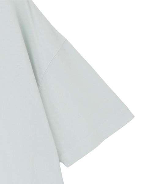 【定番型】ロゴプリント製品染ビックTシャツ 詳細画像 ミント 4