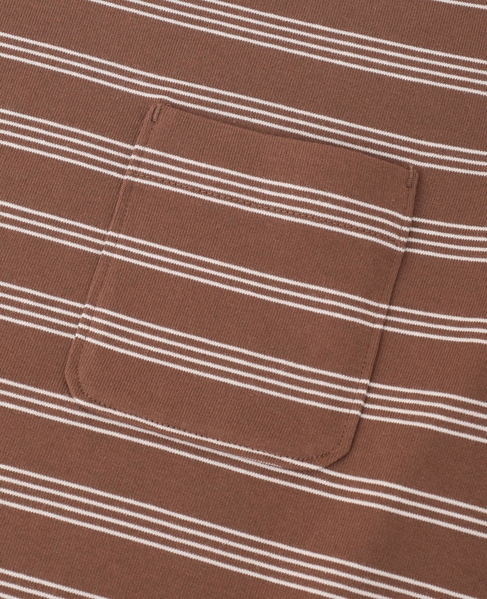 コットンボーダー半袖Tシャツ 詳細画像 ブラウン系その他 12