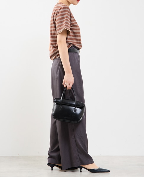 コットンボーダー半袖Tシャツ 詳細画像 ブラウン系その他 3