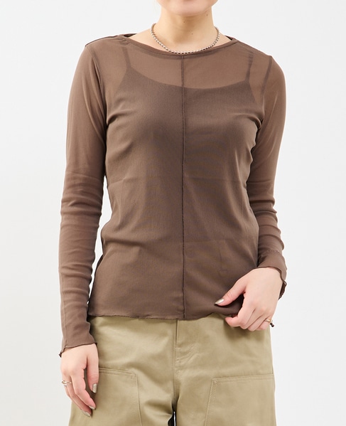 チュールシアープルオーバー 詳細画像 モカ 1