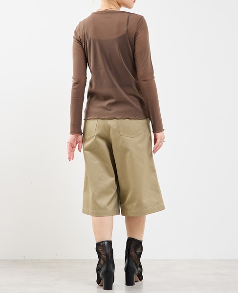 チュールシアープルオーバー 詳細画像 モカ 6