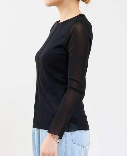 チュールシアープルオーバー 詳細画像 ブラック 2