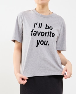 フロッキープリントTシャツ