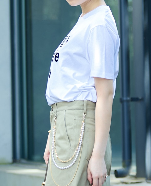 フロッキープリントTシャツ 詳細画像 オフホワイト 2