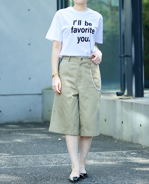 フロッキープリントTシャツ 詳細画像 オフホワイト 4