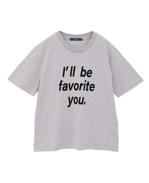 フロッキープリントTシャツ 詳細画像 トップグレー 11