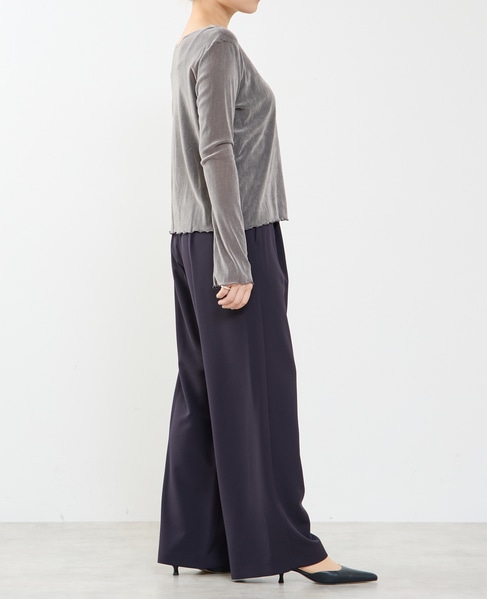 シアーチュールボートネックフロッキー加工インナー 詳細画像 グレー 4