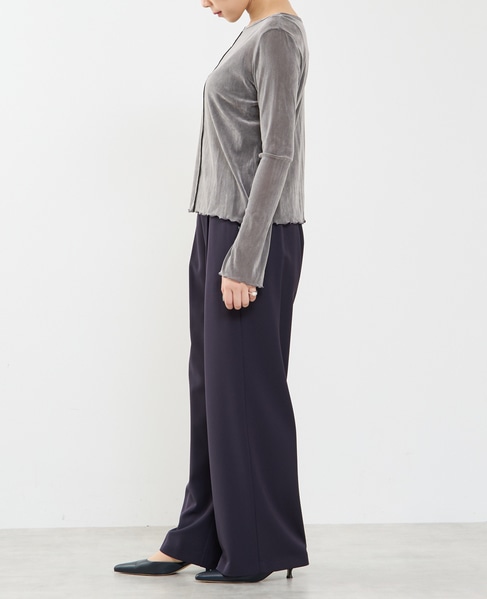 シアーチュールボートネックフロッキー加工インナー 詳細画像 グレー 8