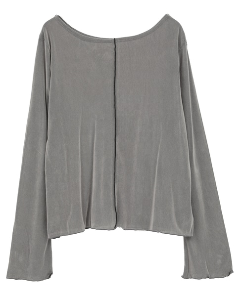 シアーチュールボートネックフロッキー加工インナー 詳細画像 グレー 9