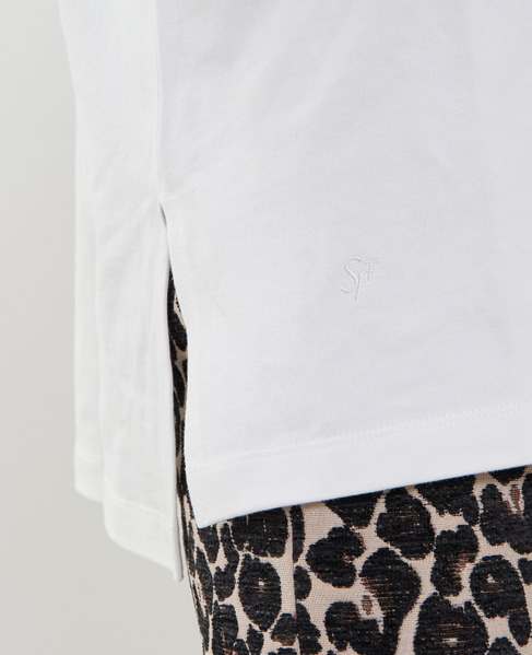 ボートネックピグメント染めプルオーバー 詳細画像 オフホワイト 6