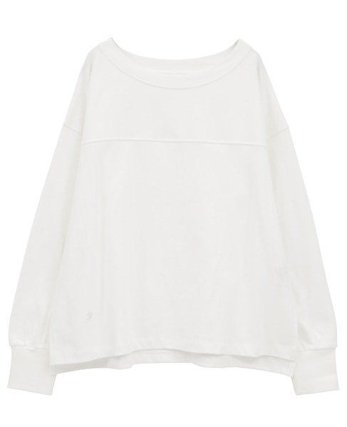 ボートネックピグメント染めプルオーバー 詳細画像 オフホワイト 7