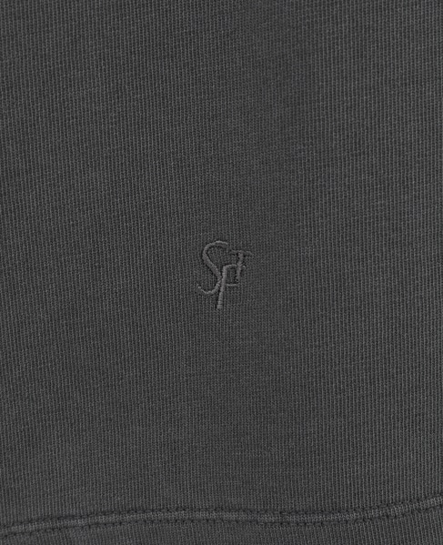 ボートネックピグメント染めプルオーバー 詳細画像 チャコールグレー 13