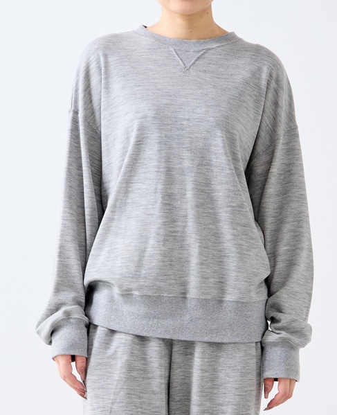 【A＿/エース】ウールスムースプルオーバー 詳細画像 グレー 2