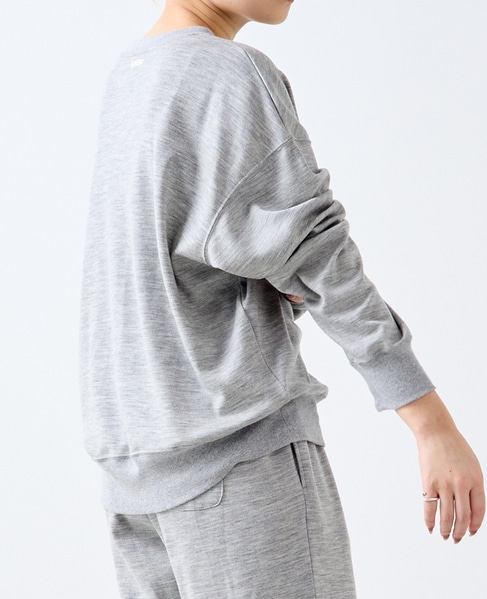 【A＿/エース】ウールスムースプルオーバー 詳細画像 グレー 3