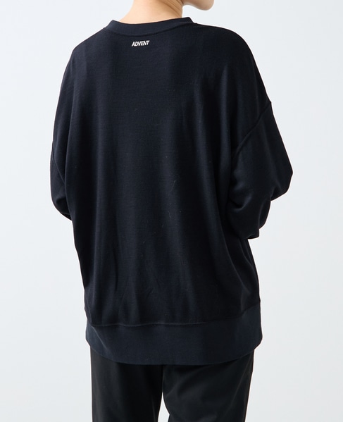 【A＿/エース】ウールスムースプルオーバー 詳細画像 ブラック 4