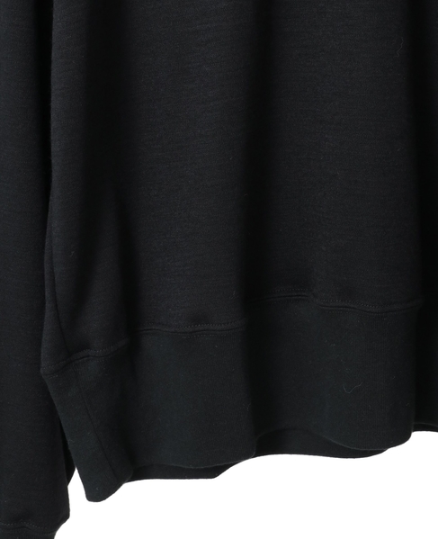 【A＿/エース】ウールスムースプルオーバー 詳細画像 ブラック 9