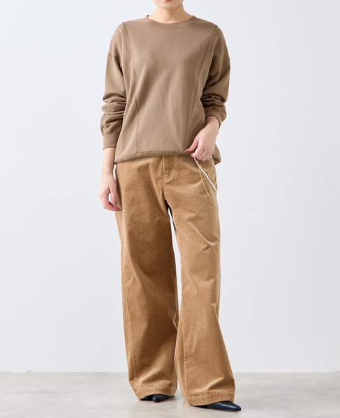 切り替えデザインスウェット 詳細画像 カーキ 4