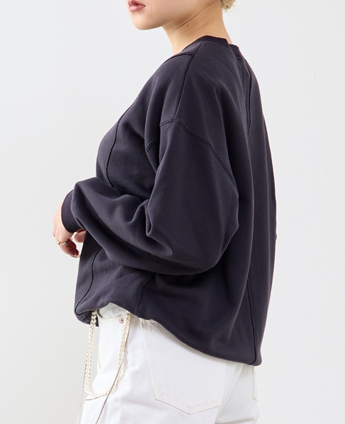 切り替えデザインスウェット 詳細画像 チャコールグレー 2