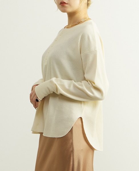 ヘンリーネックプルオーバー 詳細画像 オフホワイト 2