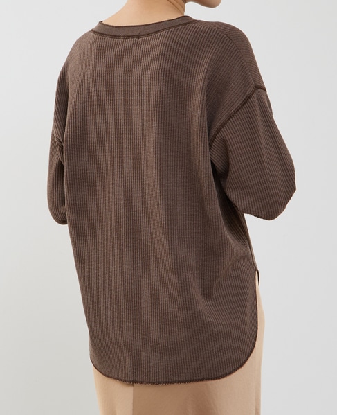 ヘンリーネックプルオーバー 詳細画像 ブラウン 4