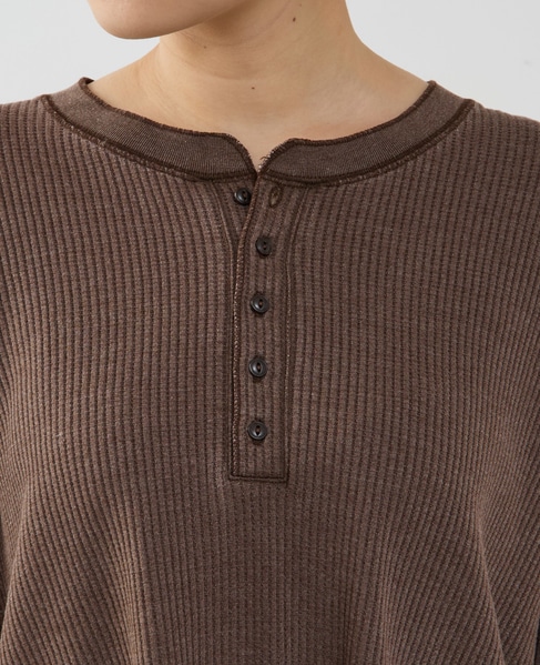 ヘンリーネックプルオーバー 詳細画像 ブラウン 6