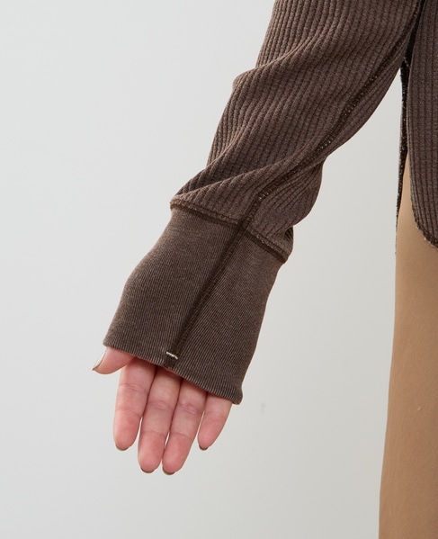 ヘンリーネックプルオーバー 詳細画像 ブラウン 8