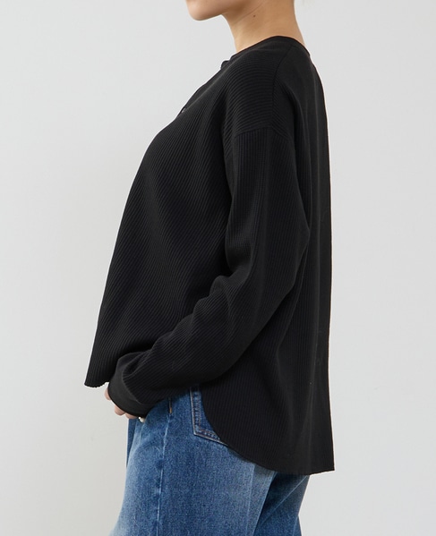 ヘンリーネックプルオーバー 詳細画像 ブラック 2