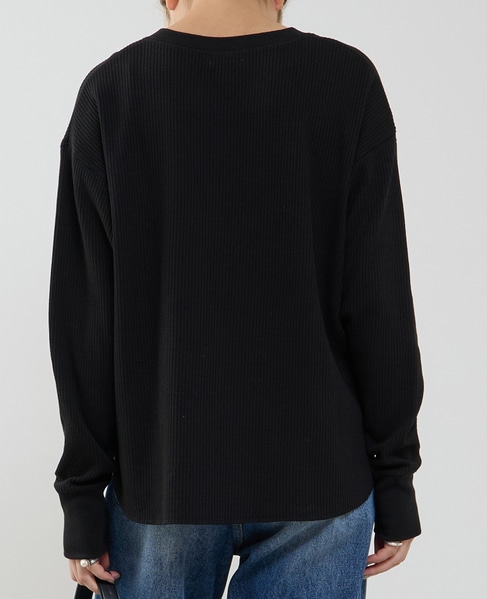 ヘンリーネックプルオーバー 詳細画像 ブラック 3