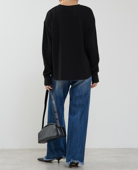 ヘンリーネックプルオーバー 詳細画像 ブラック 4