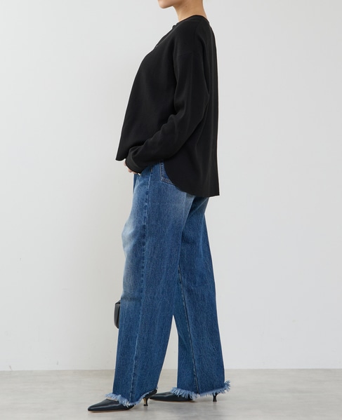 ヘンリーネックプルオーバー 詳細画像 ブラック 7