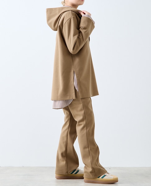 【A_/エース】起毛ジャージフーディ 詳細画像 カーキ 8