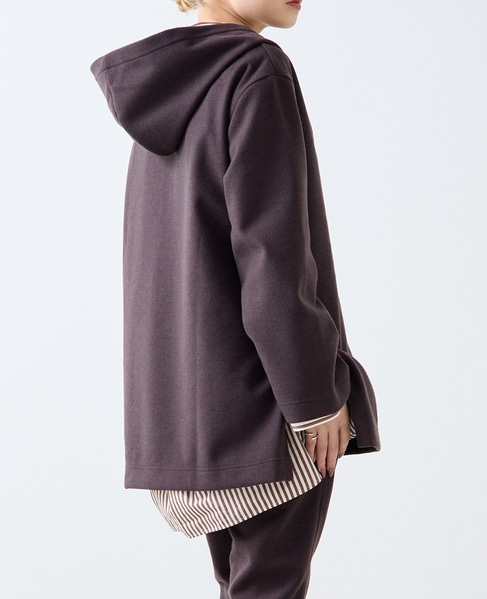 【A_/エース】起毛ジャージフーディ 詳細画像 ブラウン 2