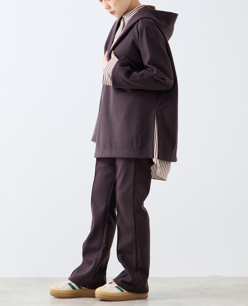 【A_/エース】起毛ジャージフーディ 詳細画像 ブラウン 8