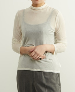 カシミヤシルク混シアータートルインナー