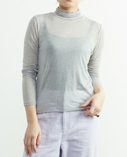 カシミヤシルク混シアータートルインナー