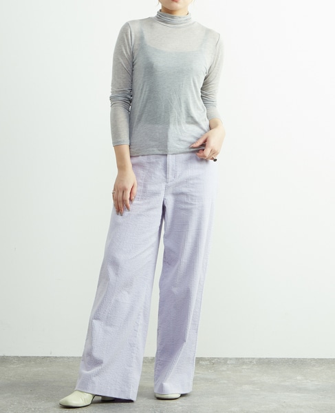 カシミヤシルク混シアータートルインナー 詳細画像 グレー 5